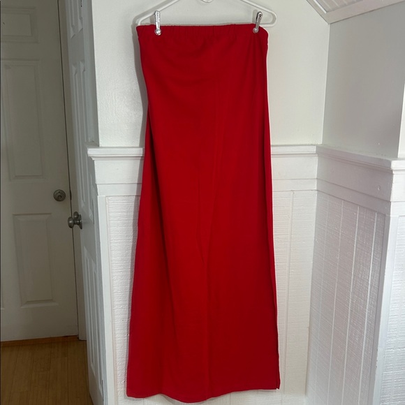 Boston Proper Dresses & Skirts - Boston Proper NWT Red Strapless Dress with Side Slit size Medium